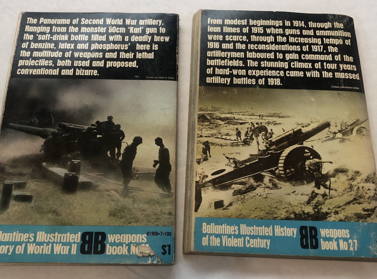 Ballantine’s Illust. History WWII Weapons No 11 & 27 The Guns 1914-18 & 1939-45
