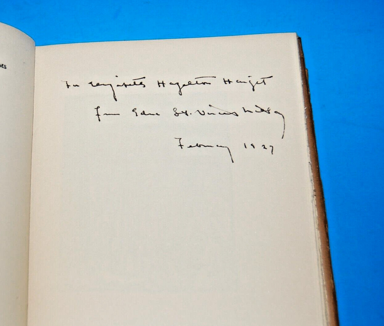 Edna St Vincent Millay / THE KING’S HENCHMEN 1st Edition 1927 SIGNED/Inscribed