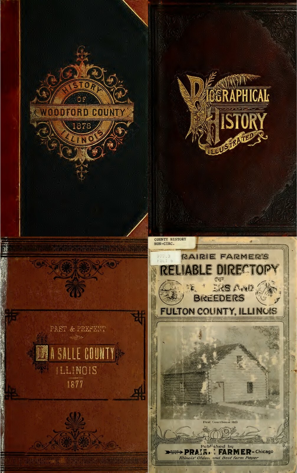 Illinois History Genealogy Ancestry Family Records V.2 – 112 Old Books on DVD