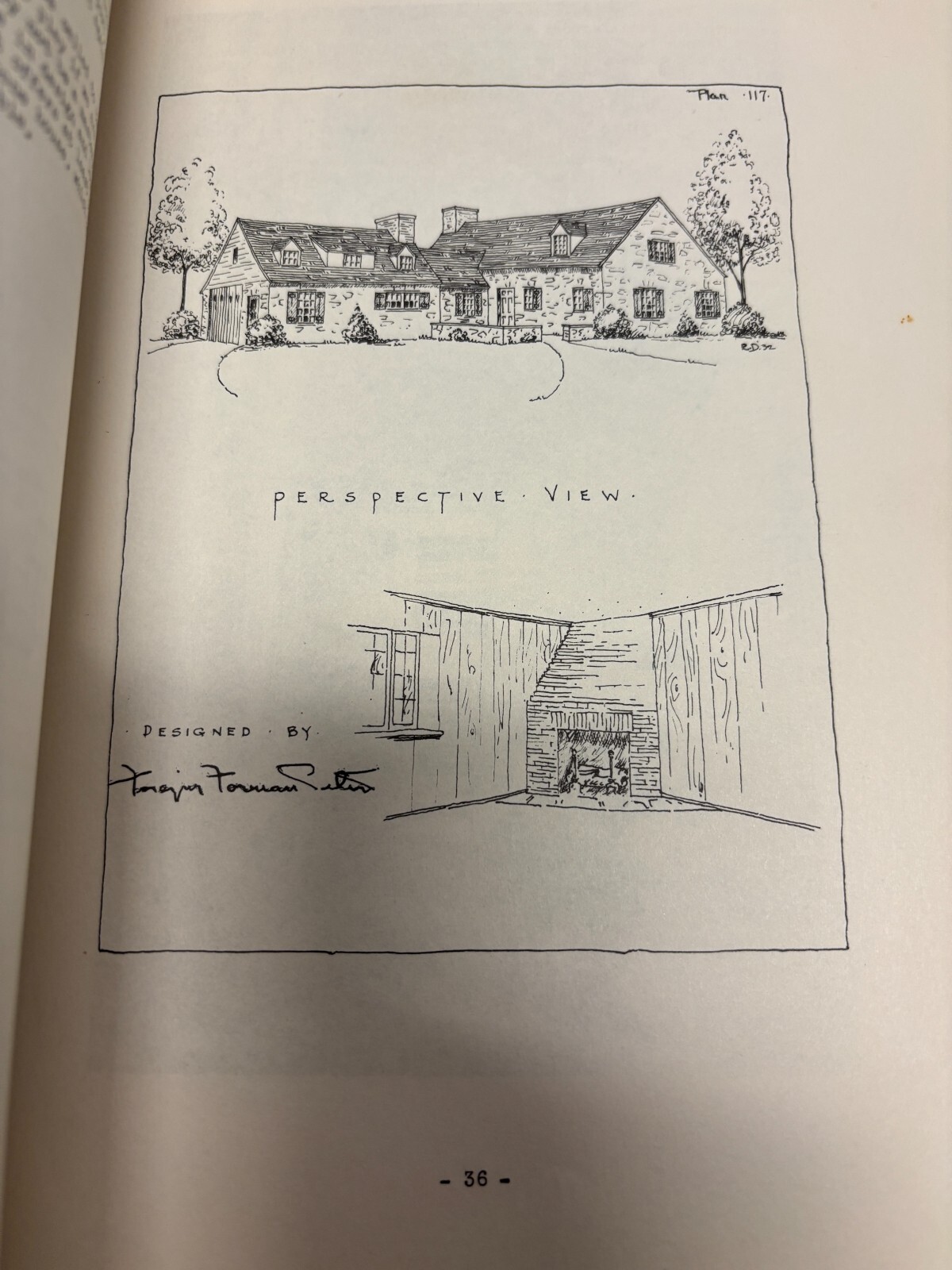 RARE 1933 FRAZIER FORMAN PETERS HOUSES OF STONE ARCHITECTURE HISTORY DESIGN PLAN