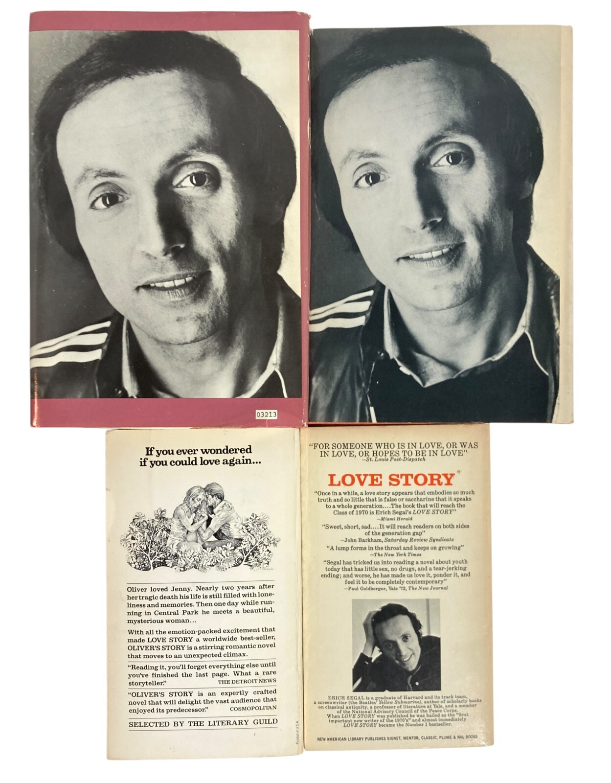Erich Segal Love Story Oliver’s Story Man Woman Child The Class HC PB 4 Novels