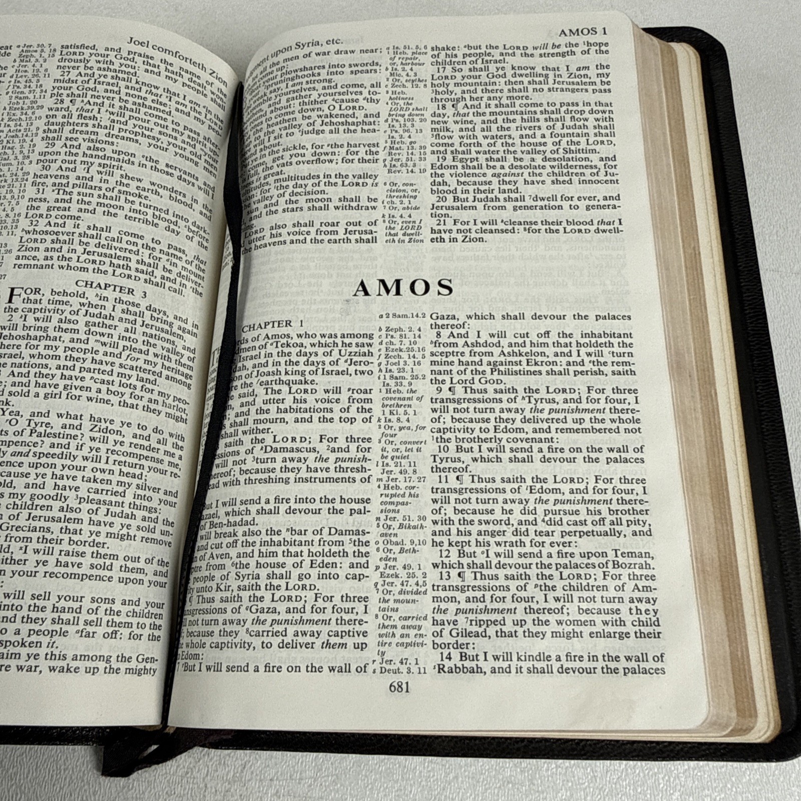 Holy Bible KJV Concordance Morocco Leather Lined Small 5×7 Great Britain Gilt