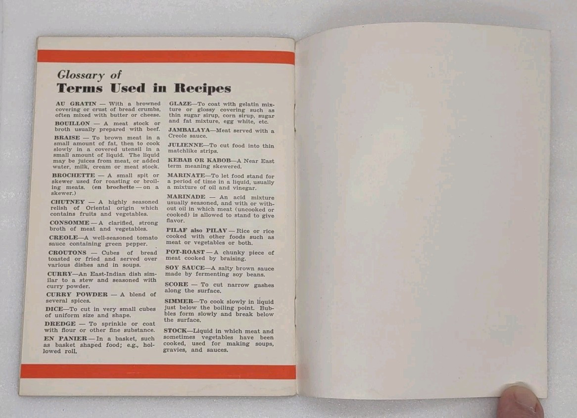 (2) LOT 1955 Meat Recipes ‘Round The World & 1948 Cooking The Modern Way