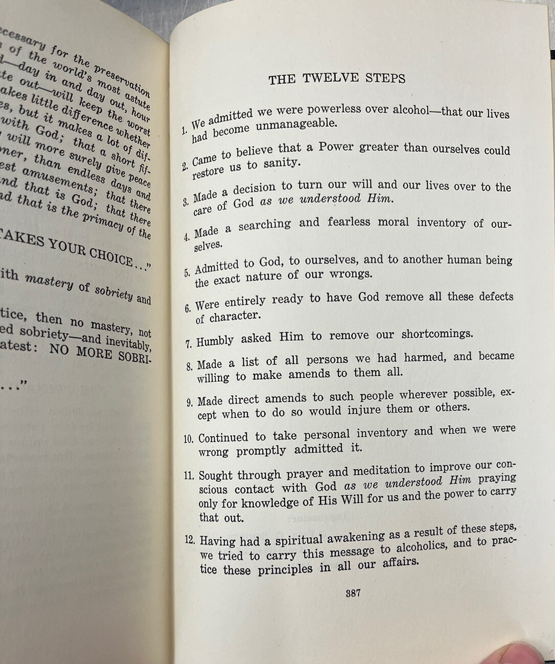 Sobriety And Beyond 1958 4th Edition Alcoholics Anonymous Book Hardcover SMT