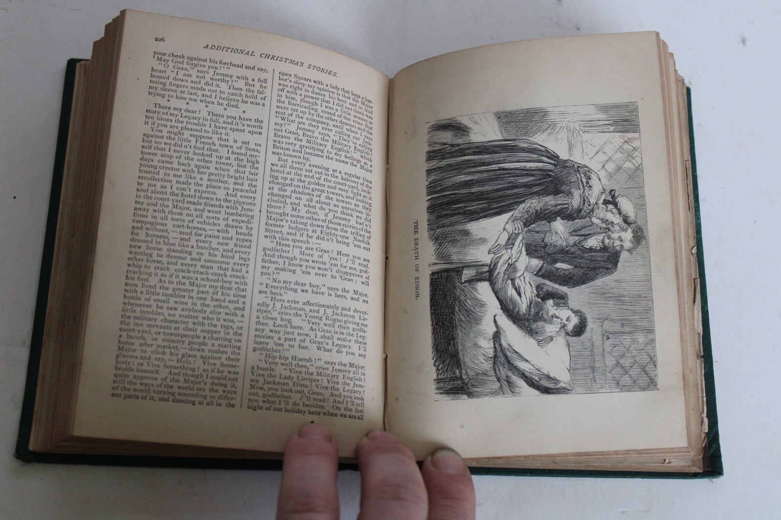 Antique (10) 1860’s Dickens Works Charles Dickens Small Illustrated Book Set