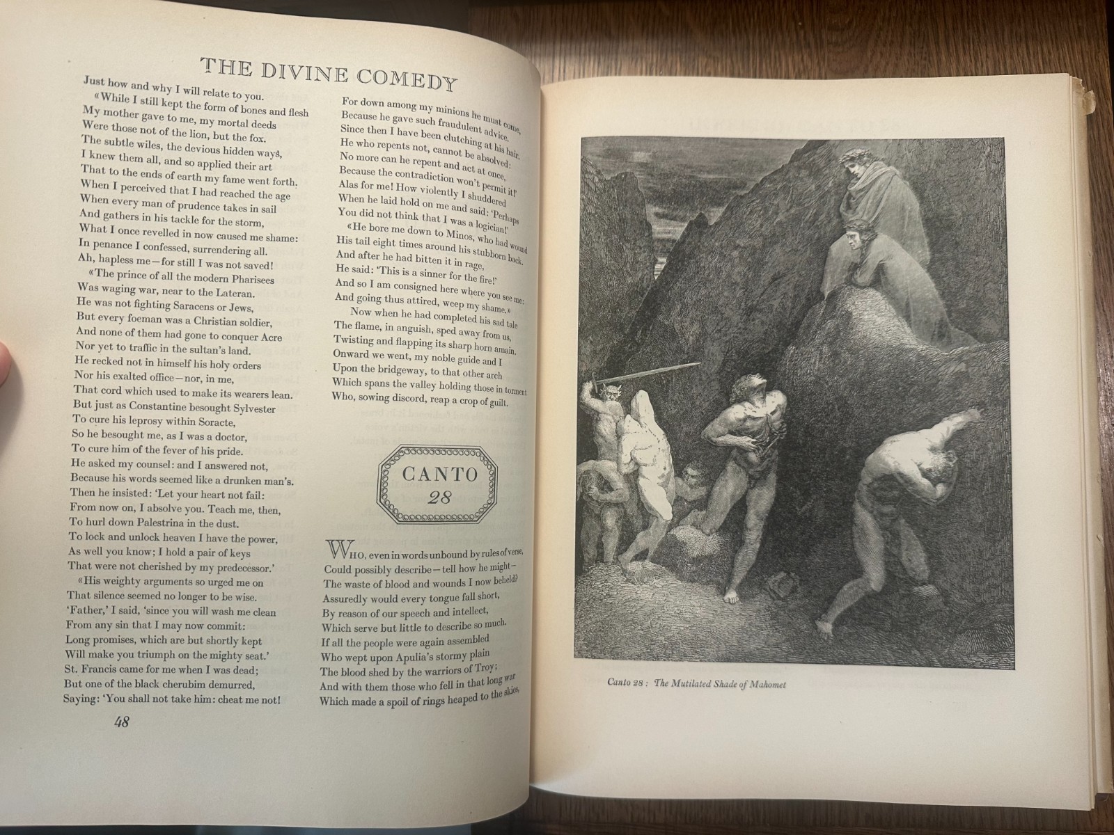 DANTE THE DIVINE COMEDY 1948 HARDCOVER W/DUST JACKET GUSTAVE DORE ILLUSTRATIONS