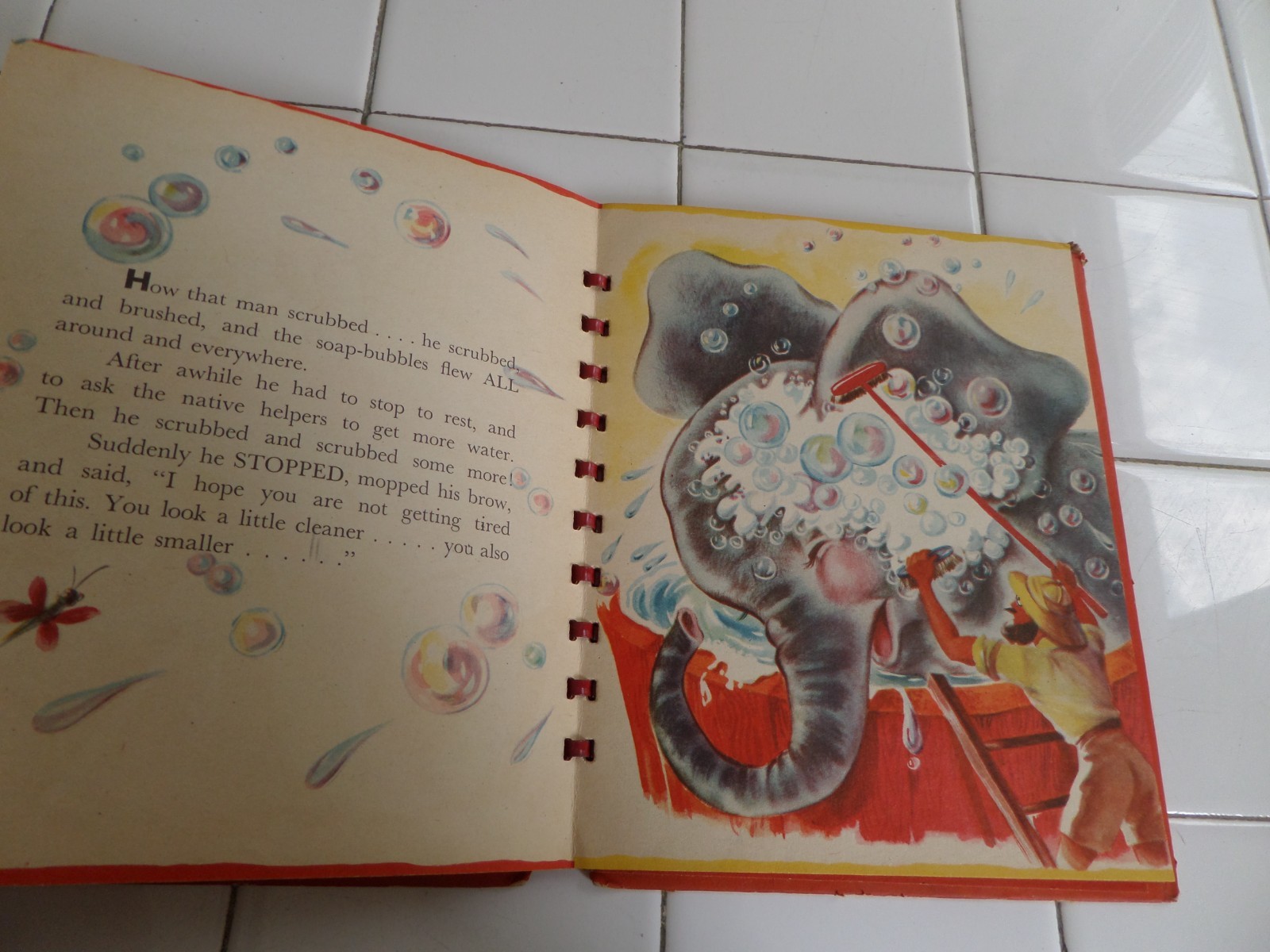 The Elephants Dilemma, A Bonnie Book,1946(VINTAGE Spiral Book)