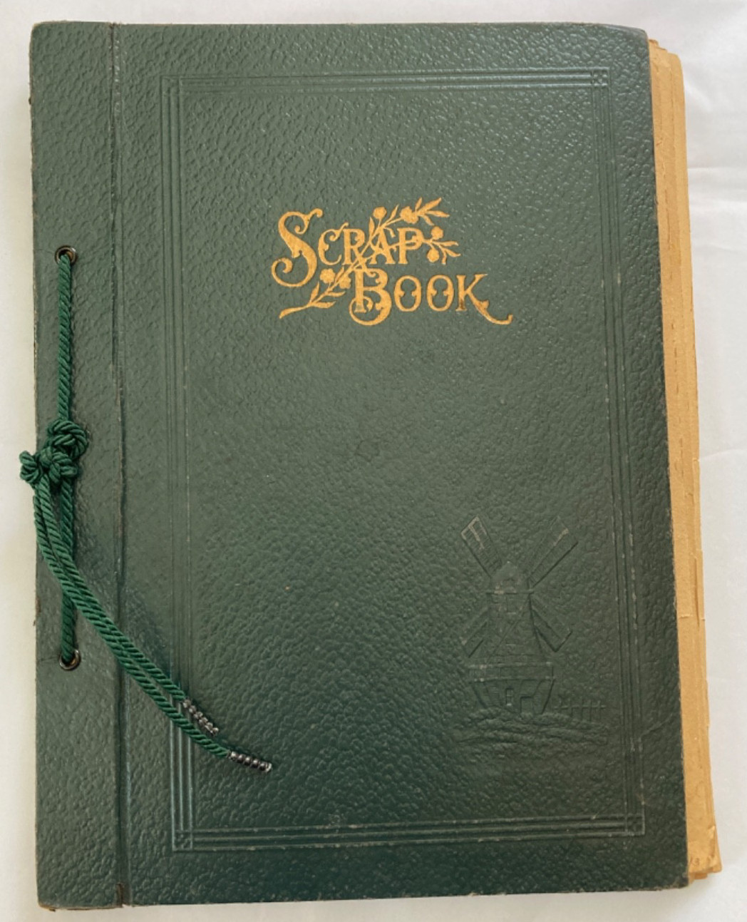 Vintage Scrap Book Cookbook w/ Cutout & Handwritten Recipes