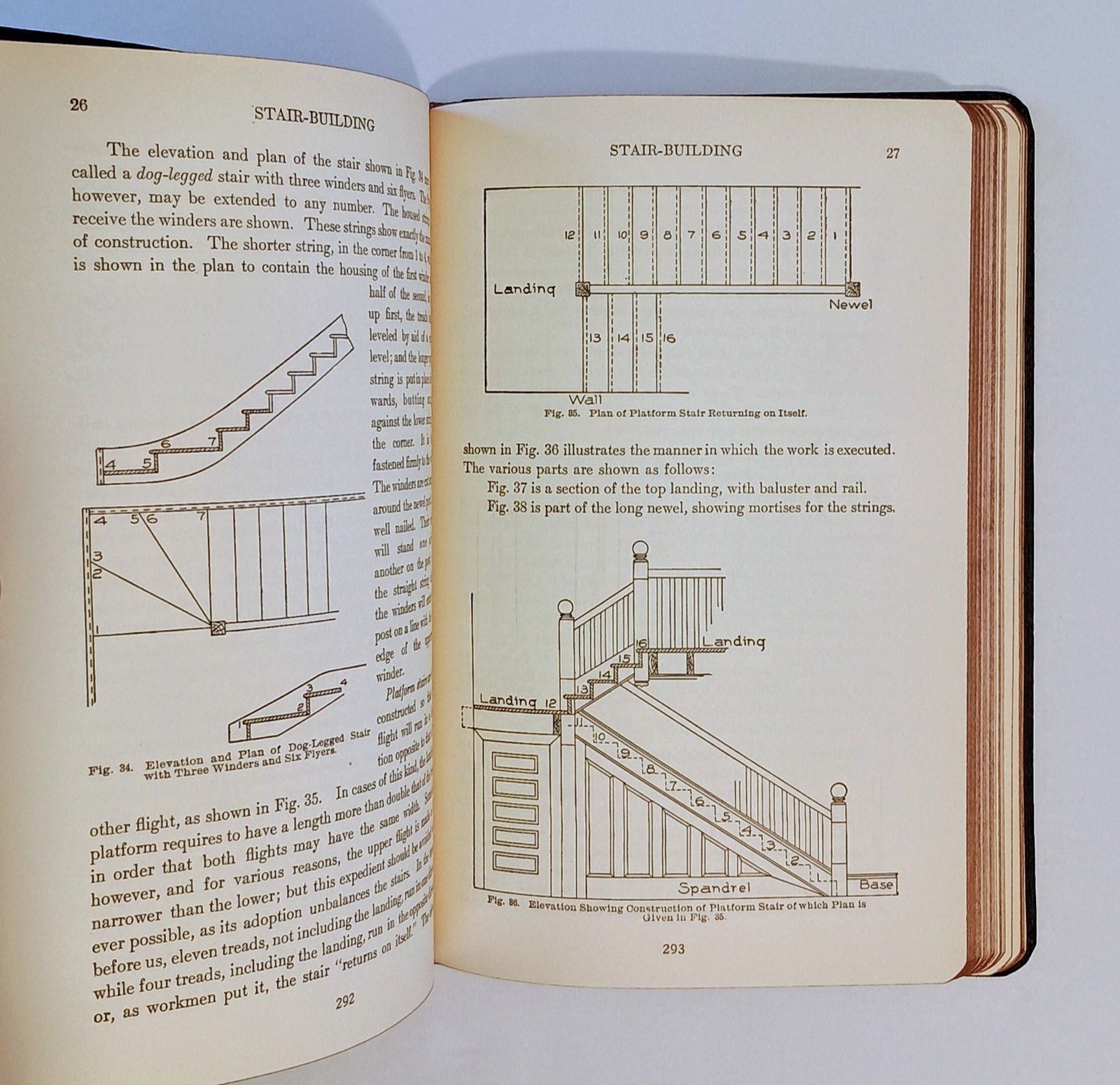 1924 CARPENTRY AND CONTRACTING, 1500+ Illust, Leather, Complete 5-Volume Set, NF