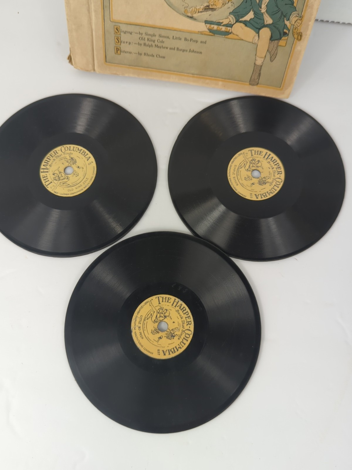 Antique Bubble Book W/Records Second, Third, The Pet Harper-columbia 1918 READ