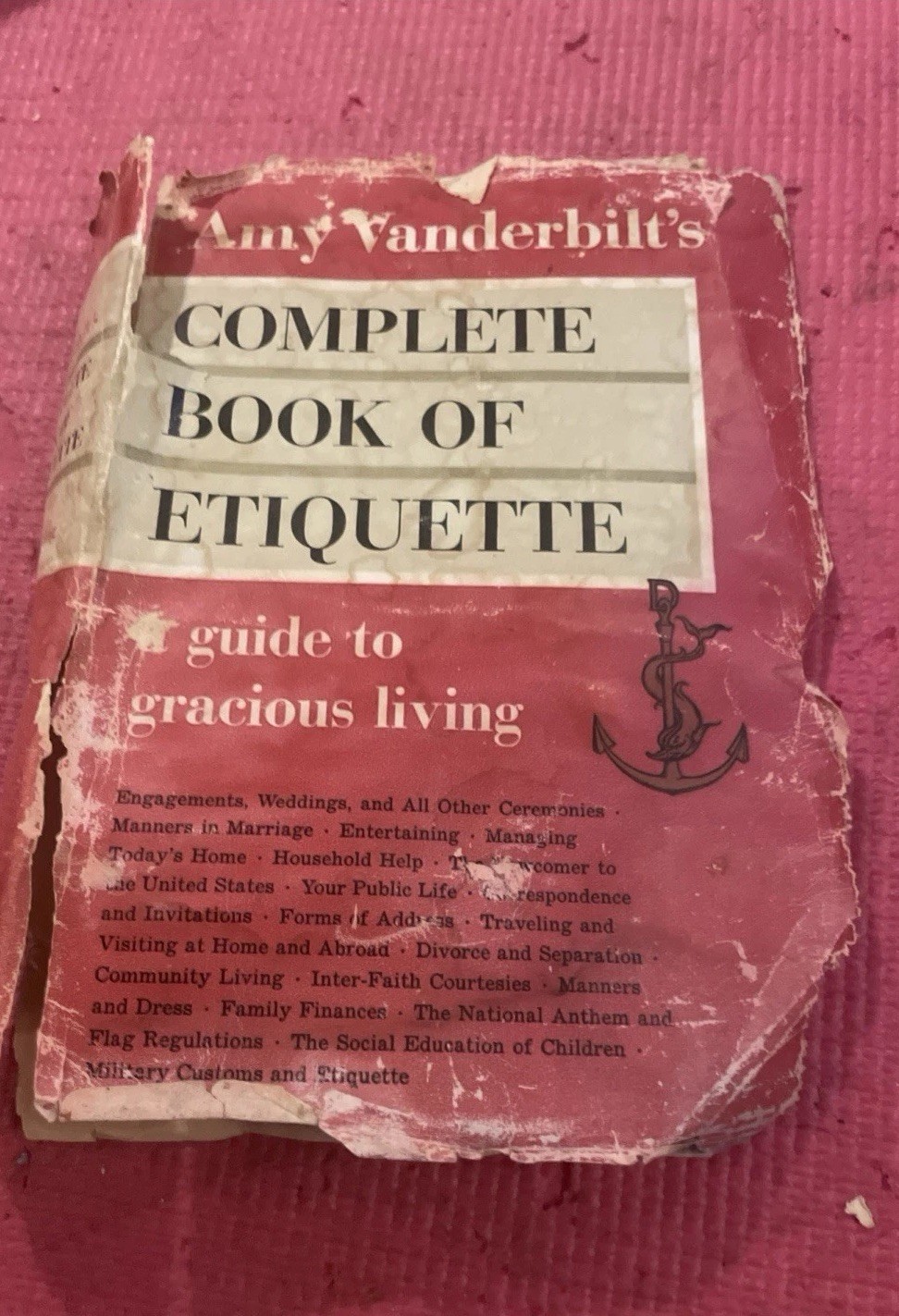 1952 Hardcover, 1st edition Amy Vanderbilt’s Complete Book Of Etiquette Rare