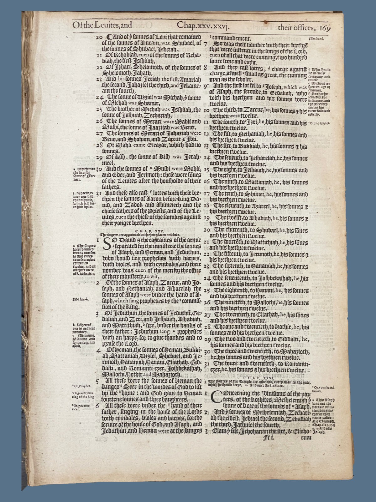 1578 Geneva Bible Page – First Pulpit Folio Leaf – Select Your Favorite Passage