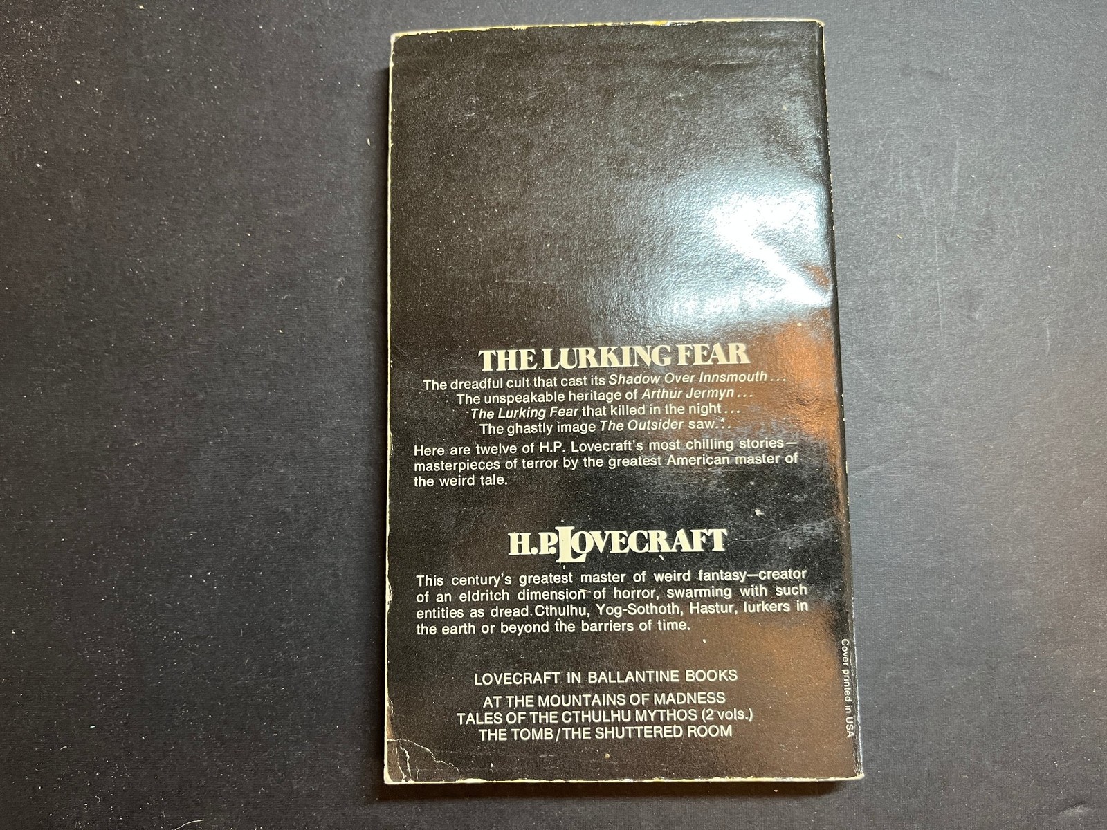 1973 The Lurking Fear by H.P. Lovecraft Mass Market Paperback Ballantine Books