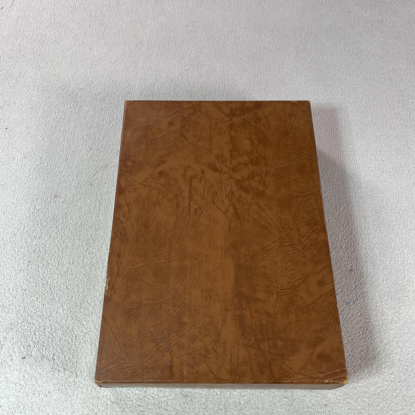 Vintage 1950 Large Holy Bible KJV Good Saviour Tissot Brown Leather Consolidated