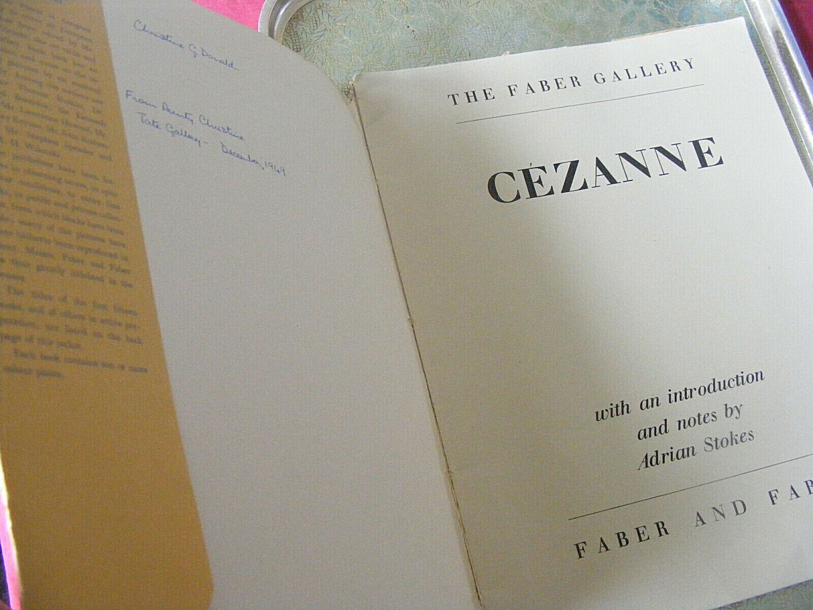‘Cézanne’ (1839-1906) intro by Adrian Stokes, The Faber Gallery 1st edition 1947