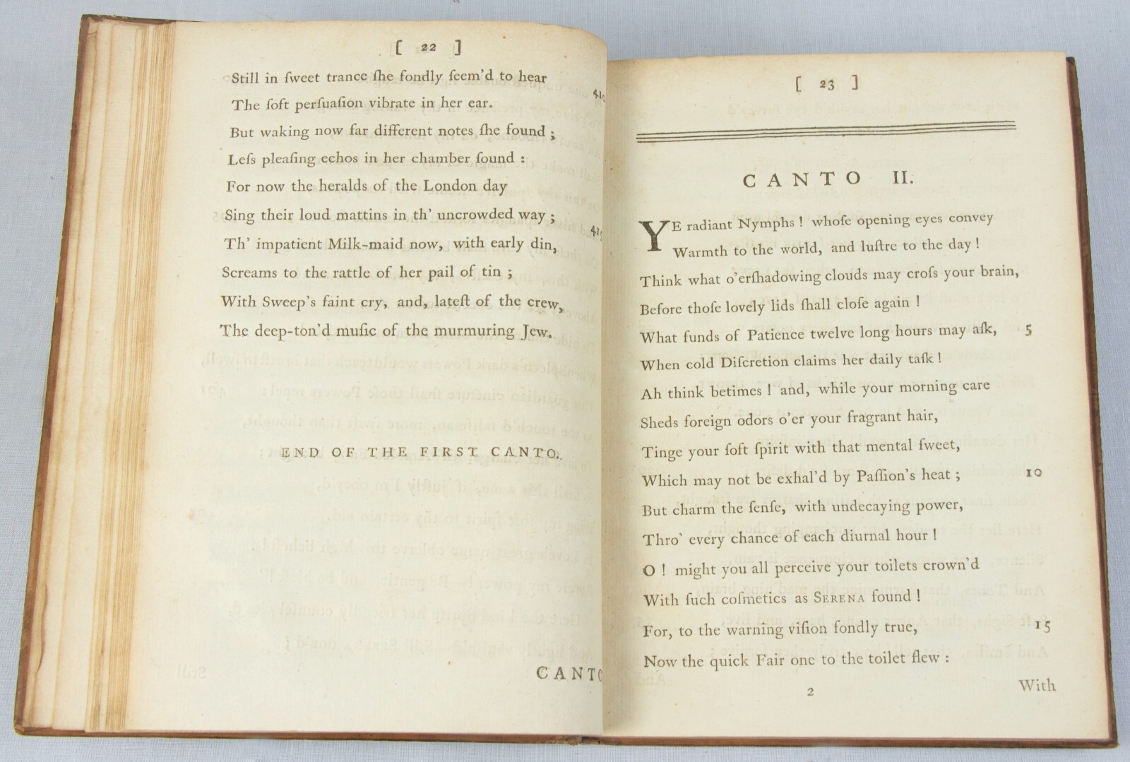 Hayley – 1781 TRIUMPHS of Temper – rare 1st edition in contemporary calf binding