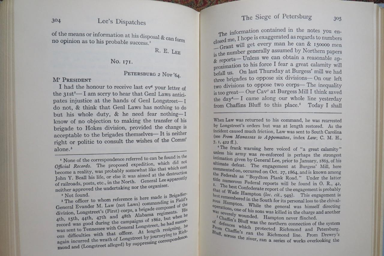 SIGNED – GENERAL ROBERT E. LEE’S CONFIDENTIAL DISPATCHES TO JEFFERSON – 1ST EDIT