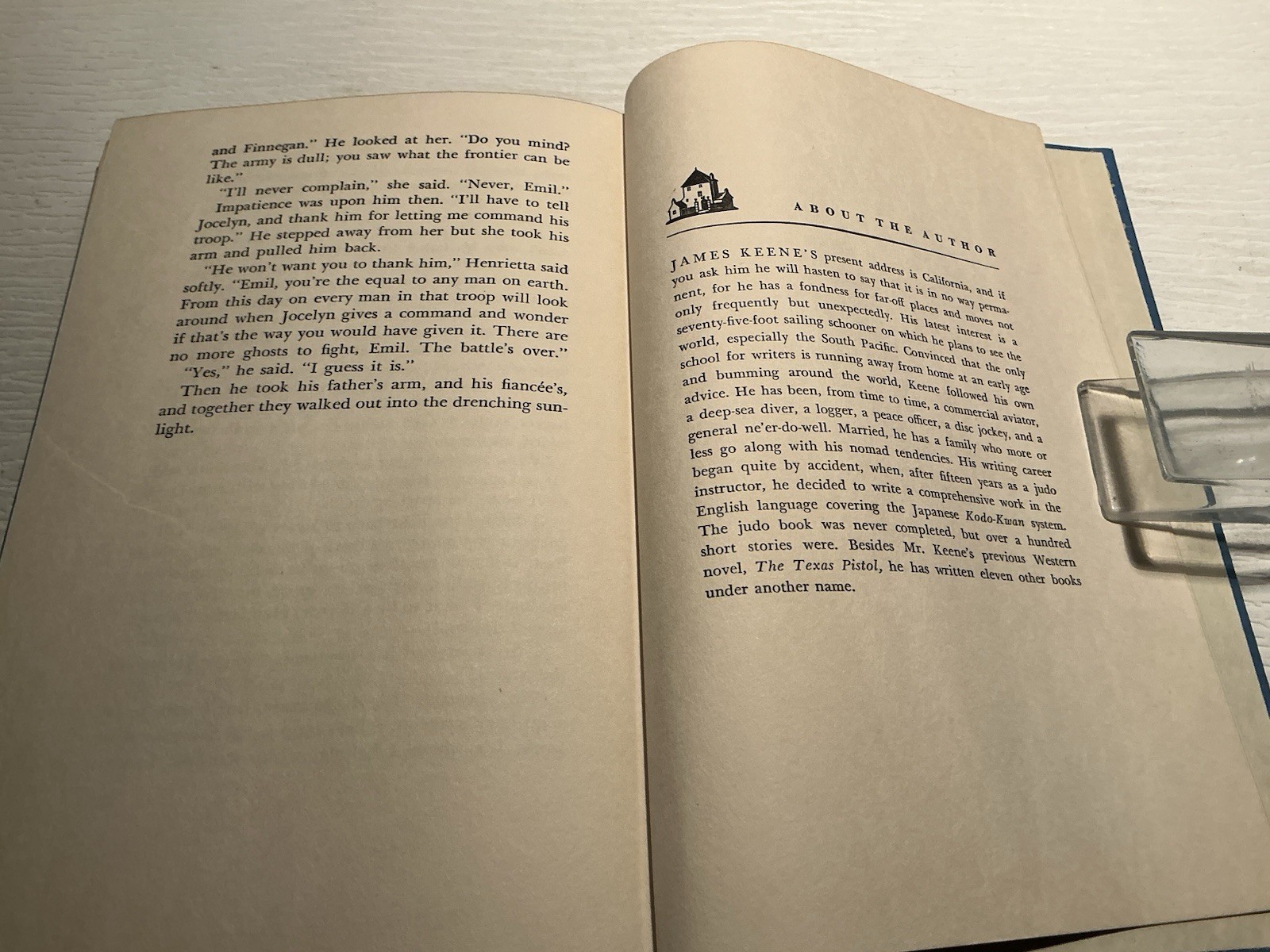 The Brass and the Blue by James Keene (1956, First Printing) Hardcover Vintage