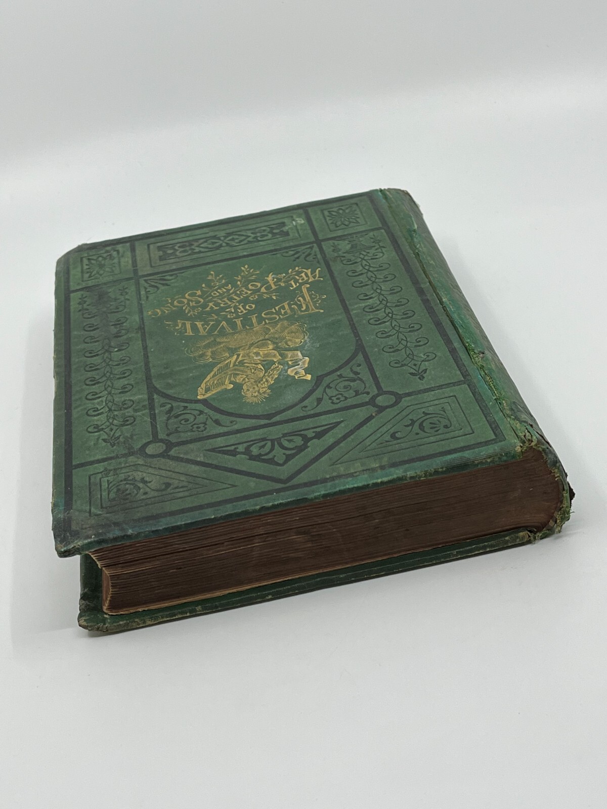 Festival of Art Poetry and Song 1880 Vintage Hardcover RARE Illustrated Saunders