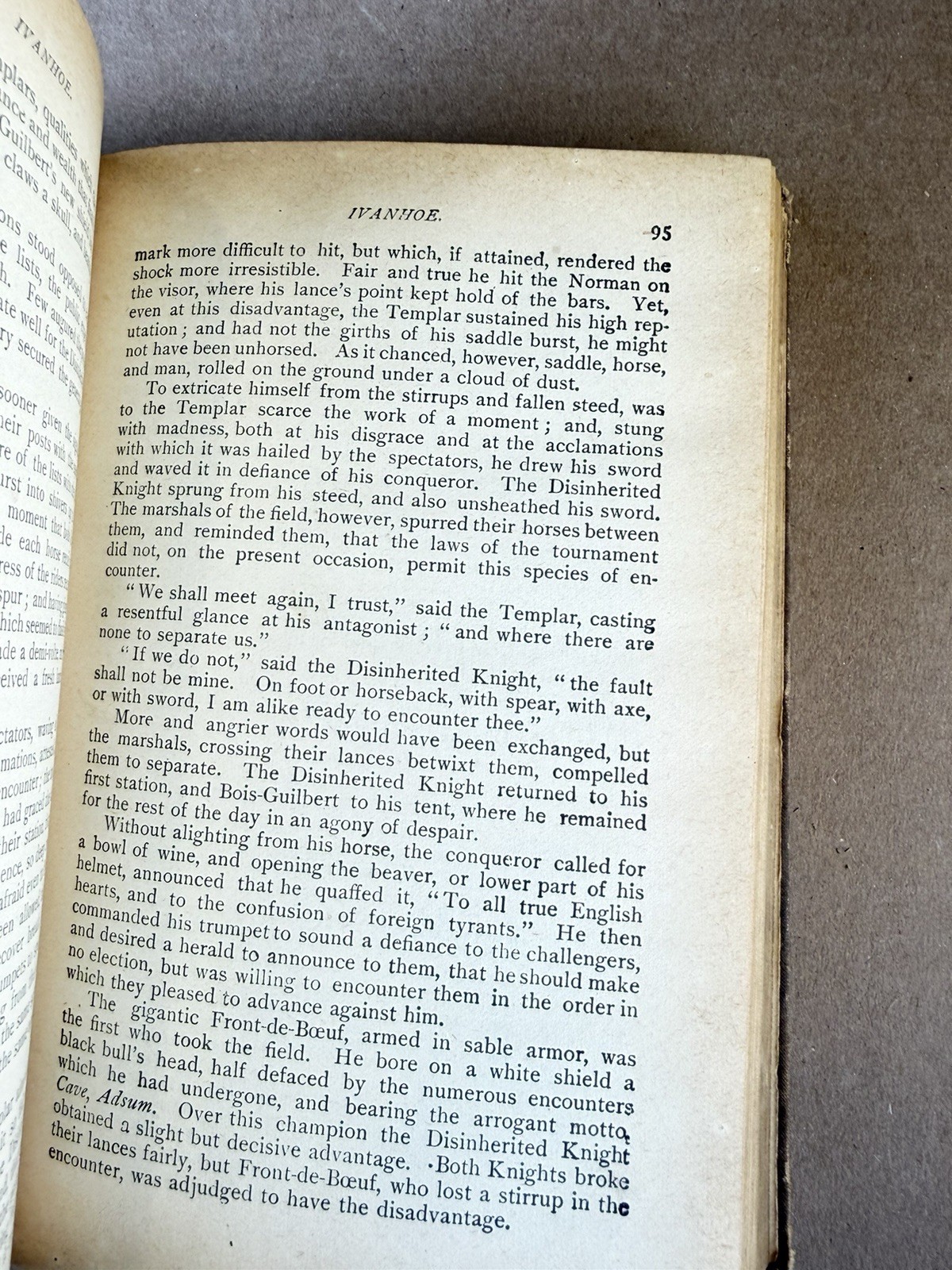 1887 Ivanhoe Sir Walter Scott Caxton Edition Belford Clarke Antique HC