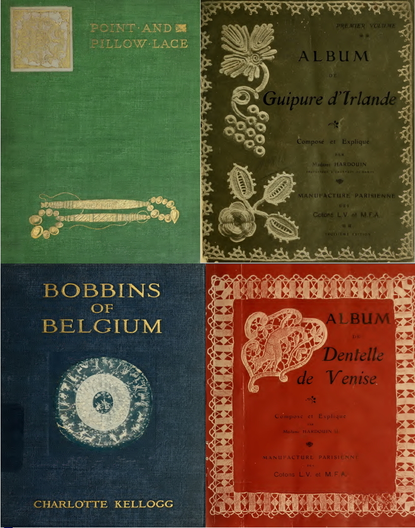 112 Old Books on Lace Making Collecting Vintage Antique Pattern Art Style on USB