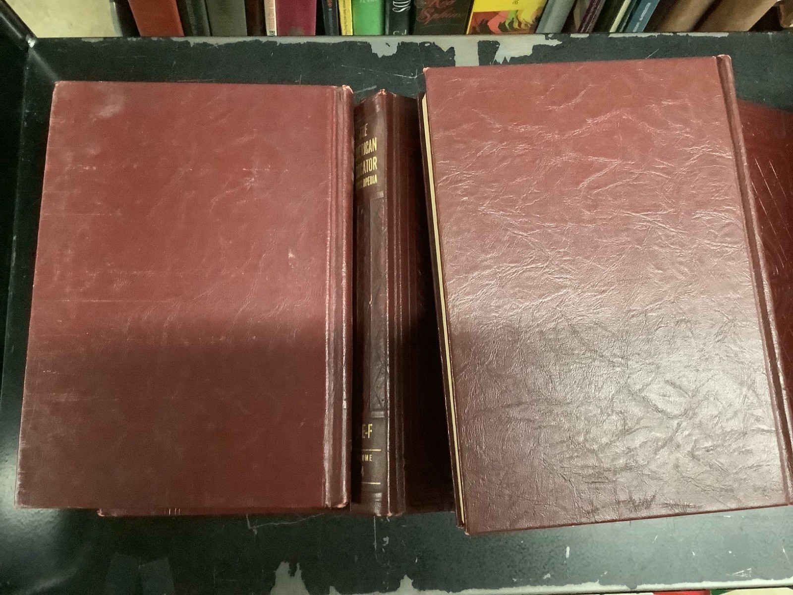 American Educator Encyclopedia 10 Vol. Complete 1955 Embossed Maroon Leather