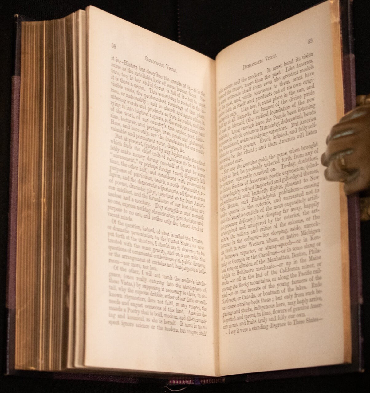 Walt Whitman / Leaves of Grass Passage To India Democratic Vistas 1871