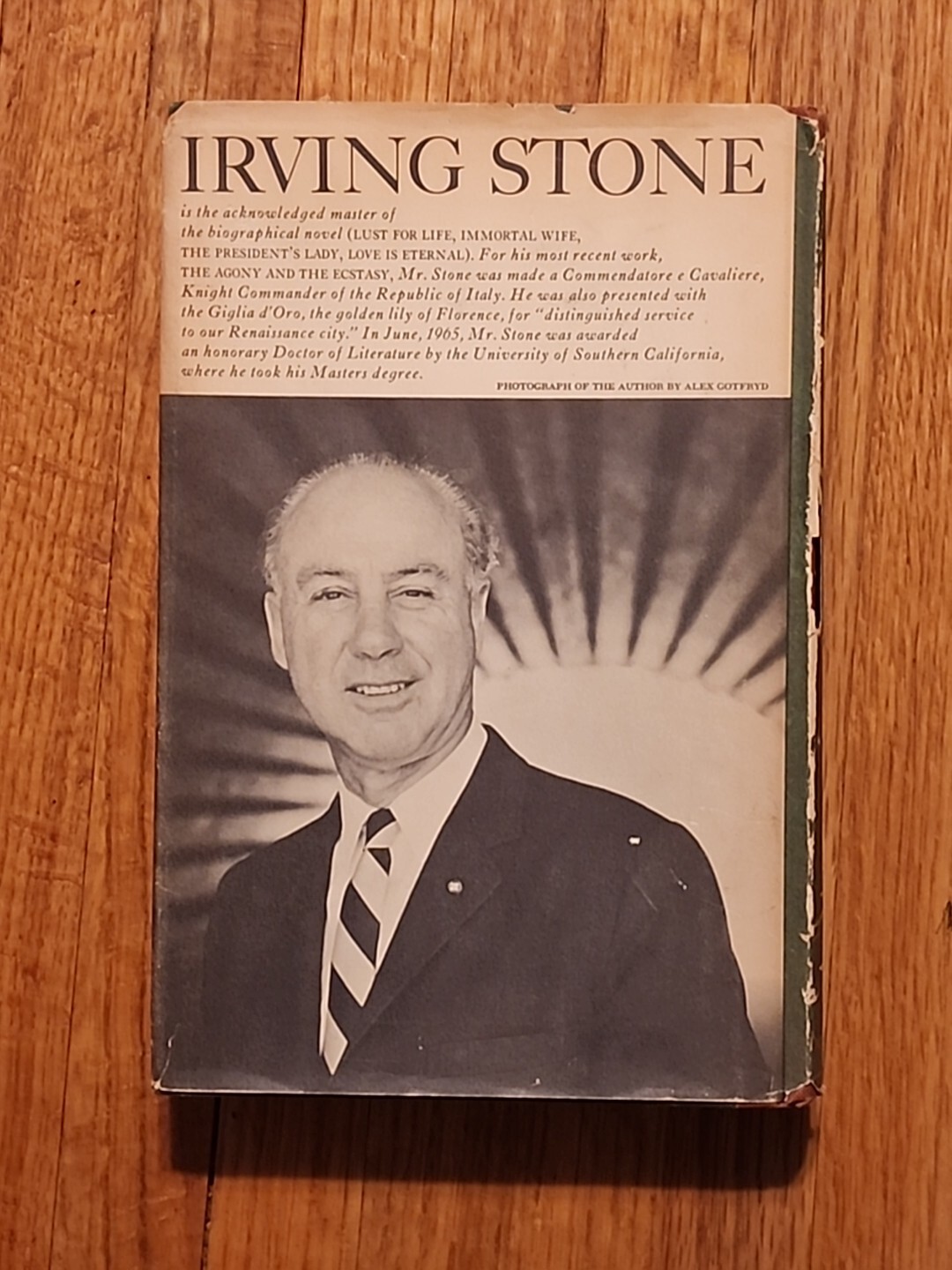 Those Who Love / Irving Stone / Doubleday 1965 / Signed First HC DJ