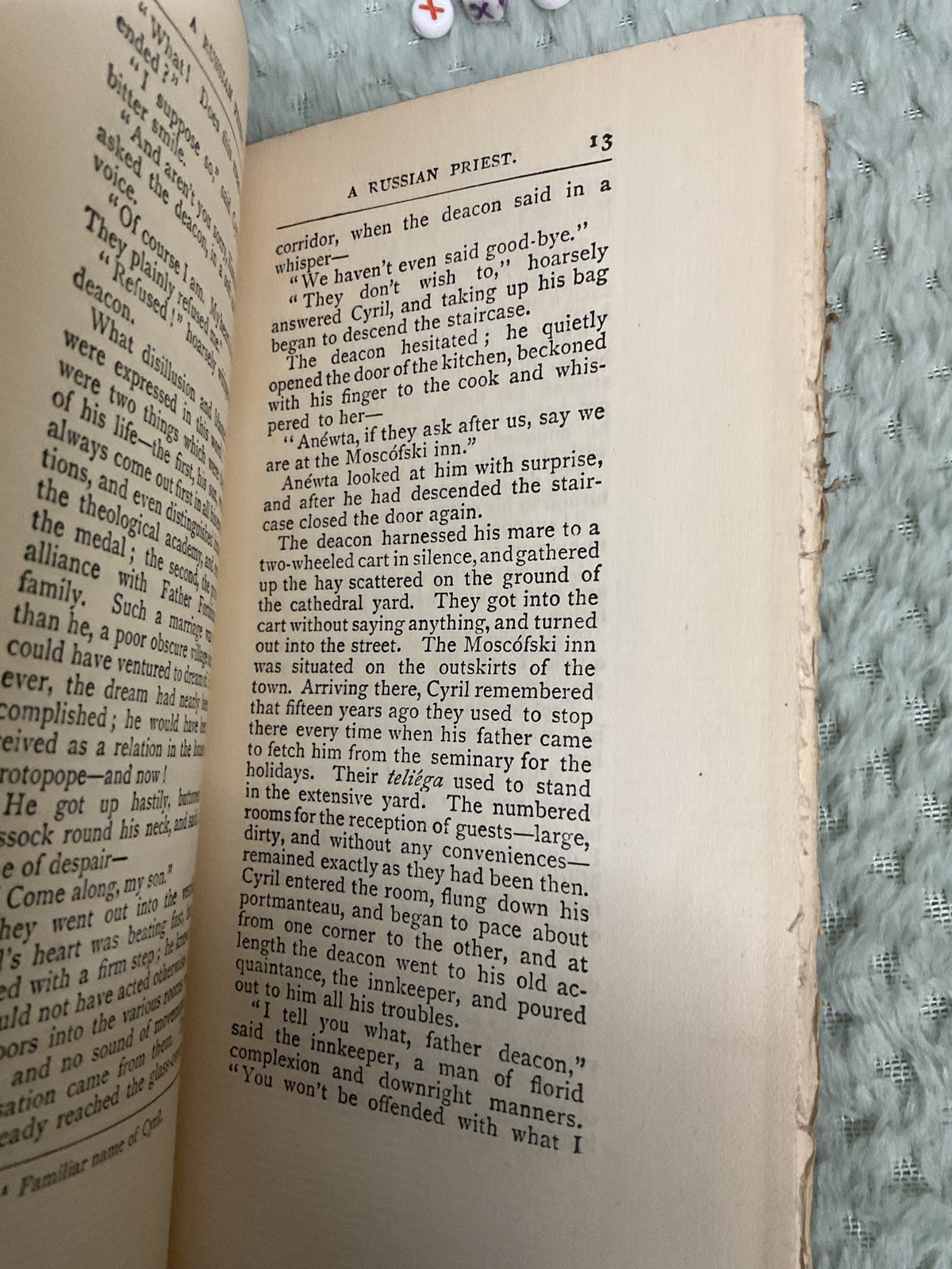 A Russian Priest , J. N. Potapenko, Rare Original Antique Hardbacks
