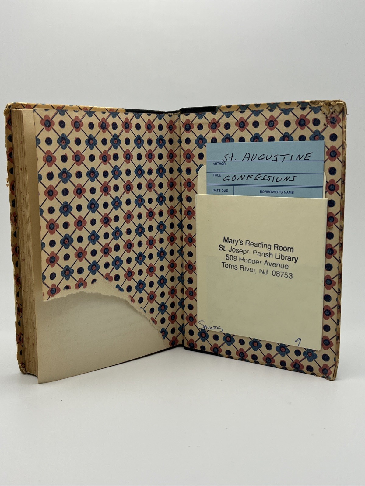 Confessions of St Augustine 1951 Pocket Books Hardcover Ex Lib Vintage