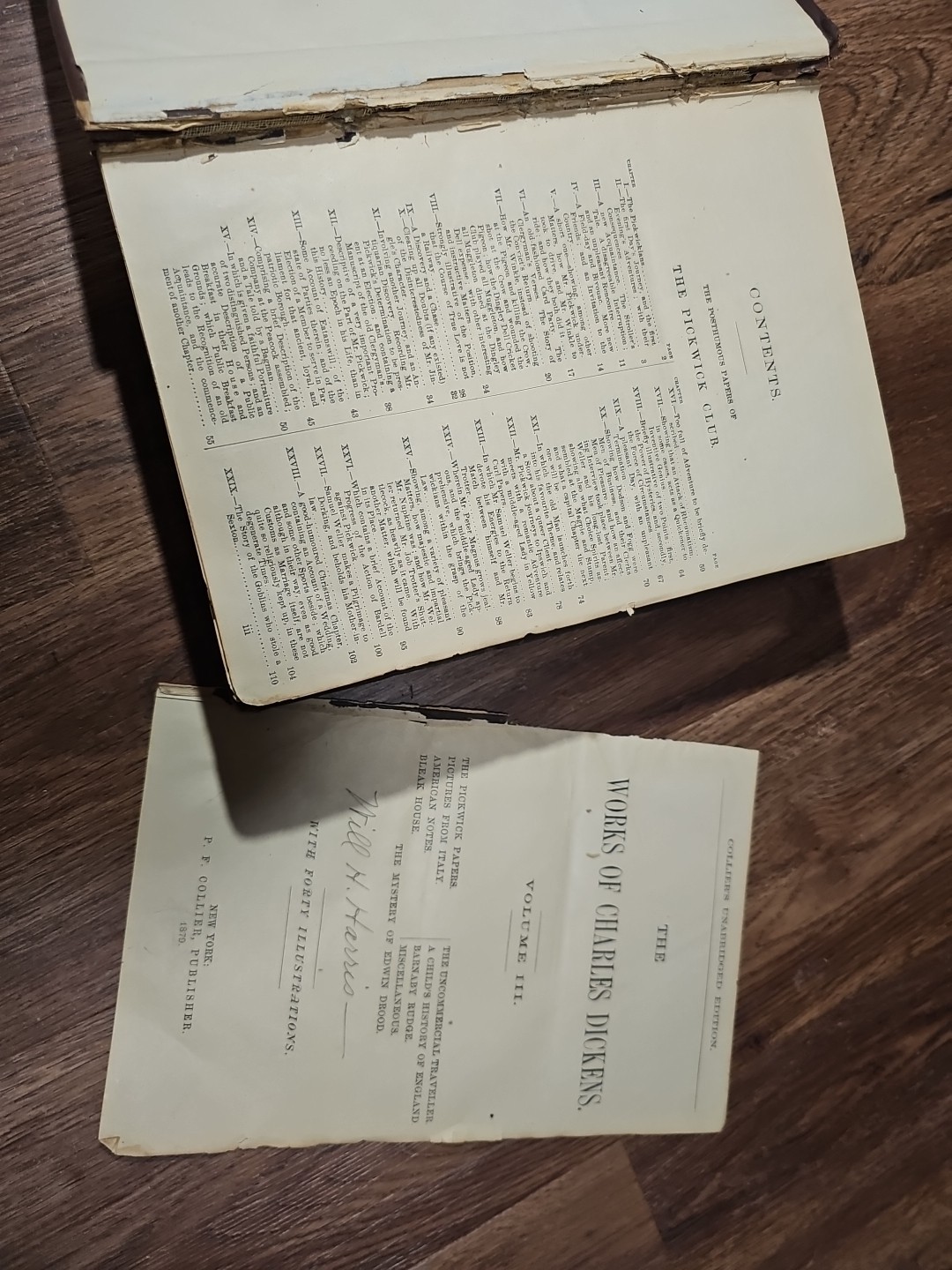 The Works of Charles Dickens Volume 3 1879 Collier Unabridged 40 Illustrations