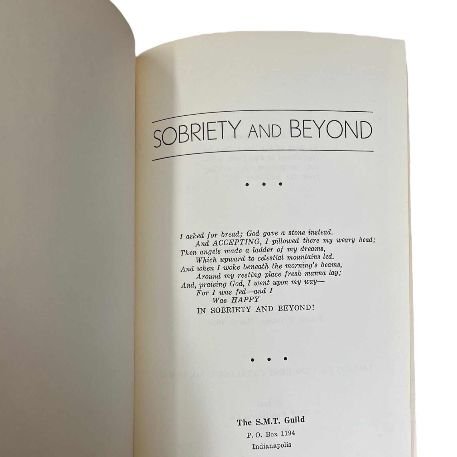 Sobriety And Beyond 1958 4th Edition Alcoholics Anonymous Book Hardcover SMT