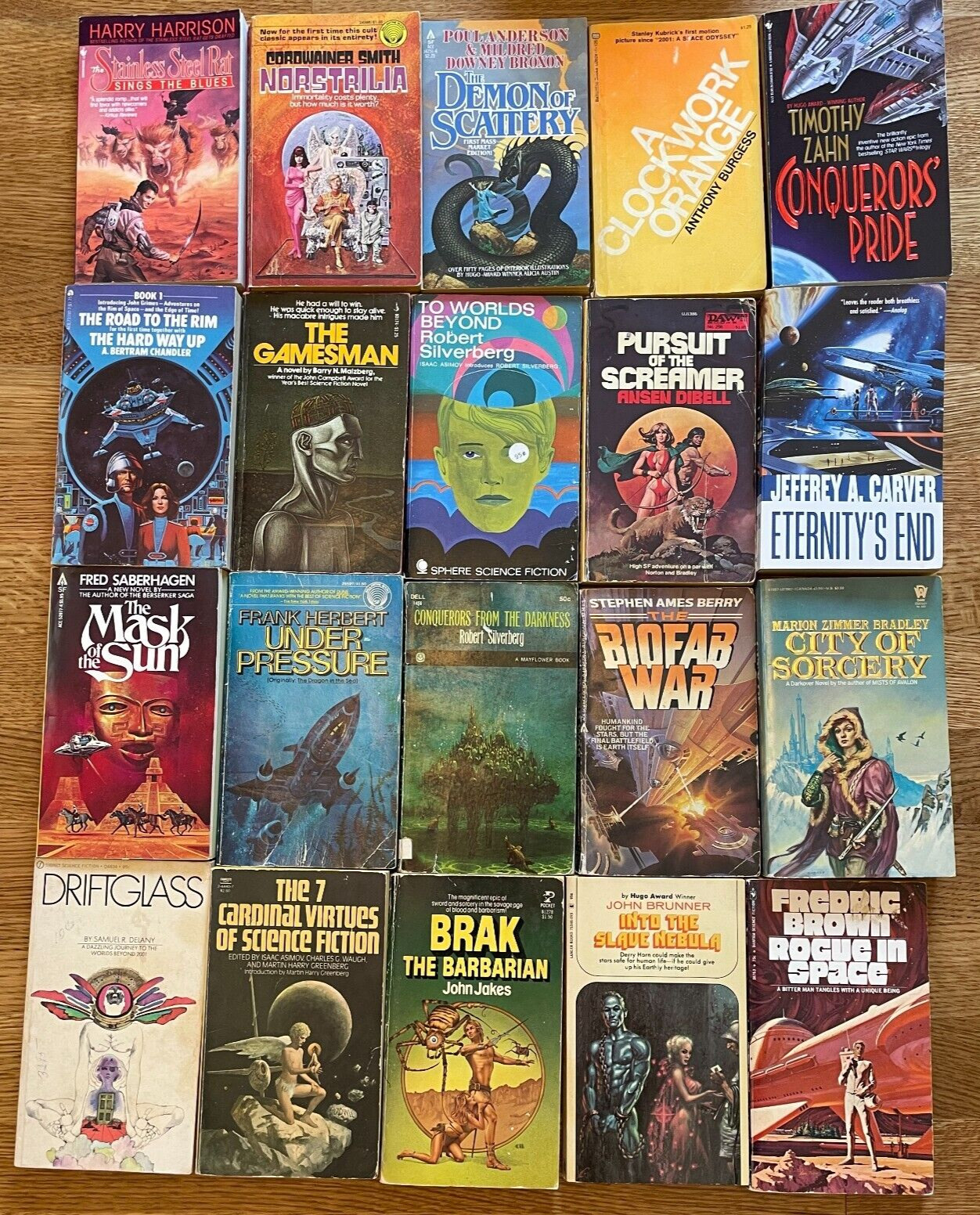 10X All Science Fiction Scifi Random Mix Paperback Books Vintage 1960s+ Lot