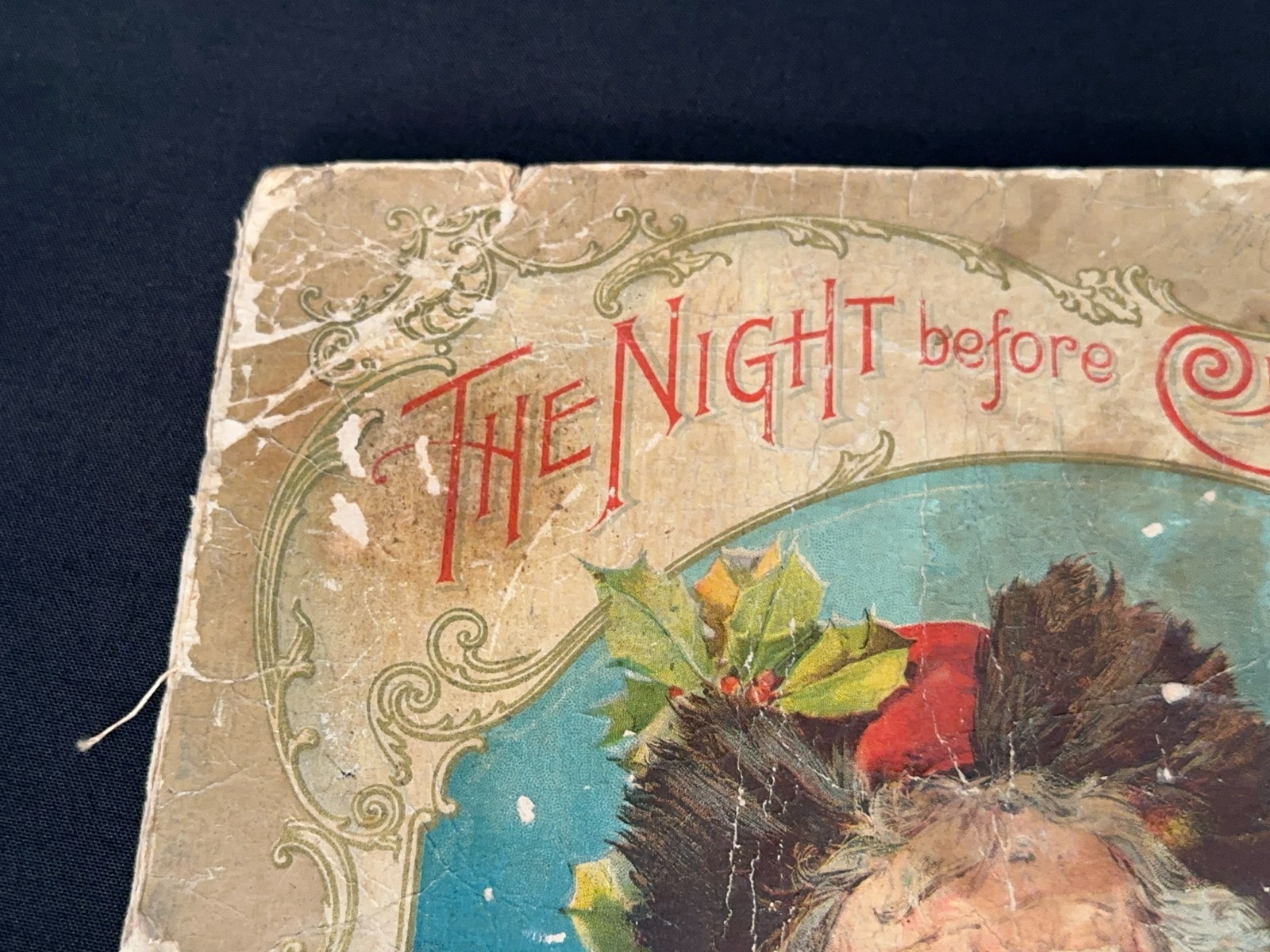Original Antique 1896 Santa ‘The Night Before Christmas’ McLoughlin Bros Scarce!