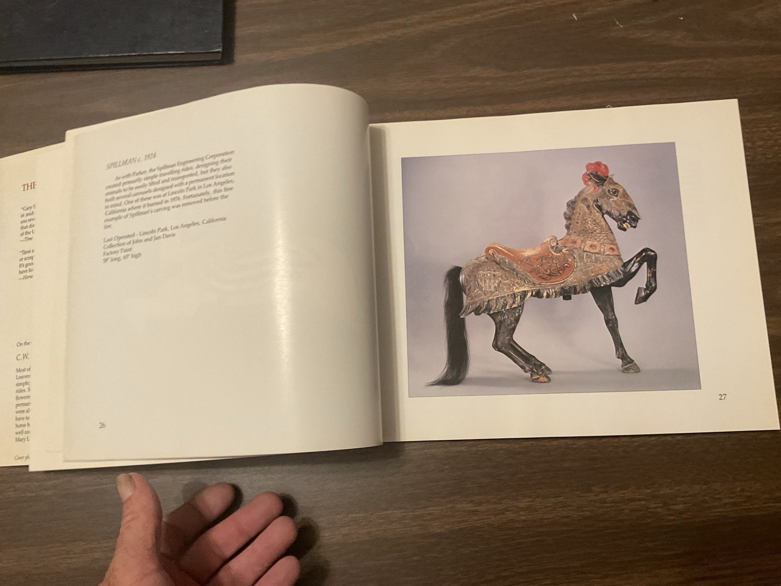 1987 The Carousel Animal, PB Book, Used, H2