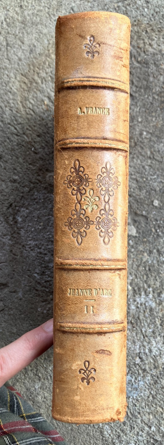 book ANATOLE FRANCE Vie de Jeanne d’Arc vII – 1908 leather bound in French