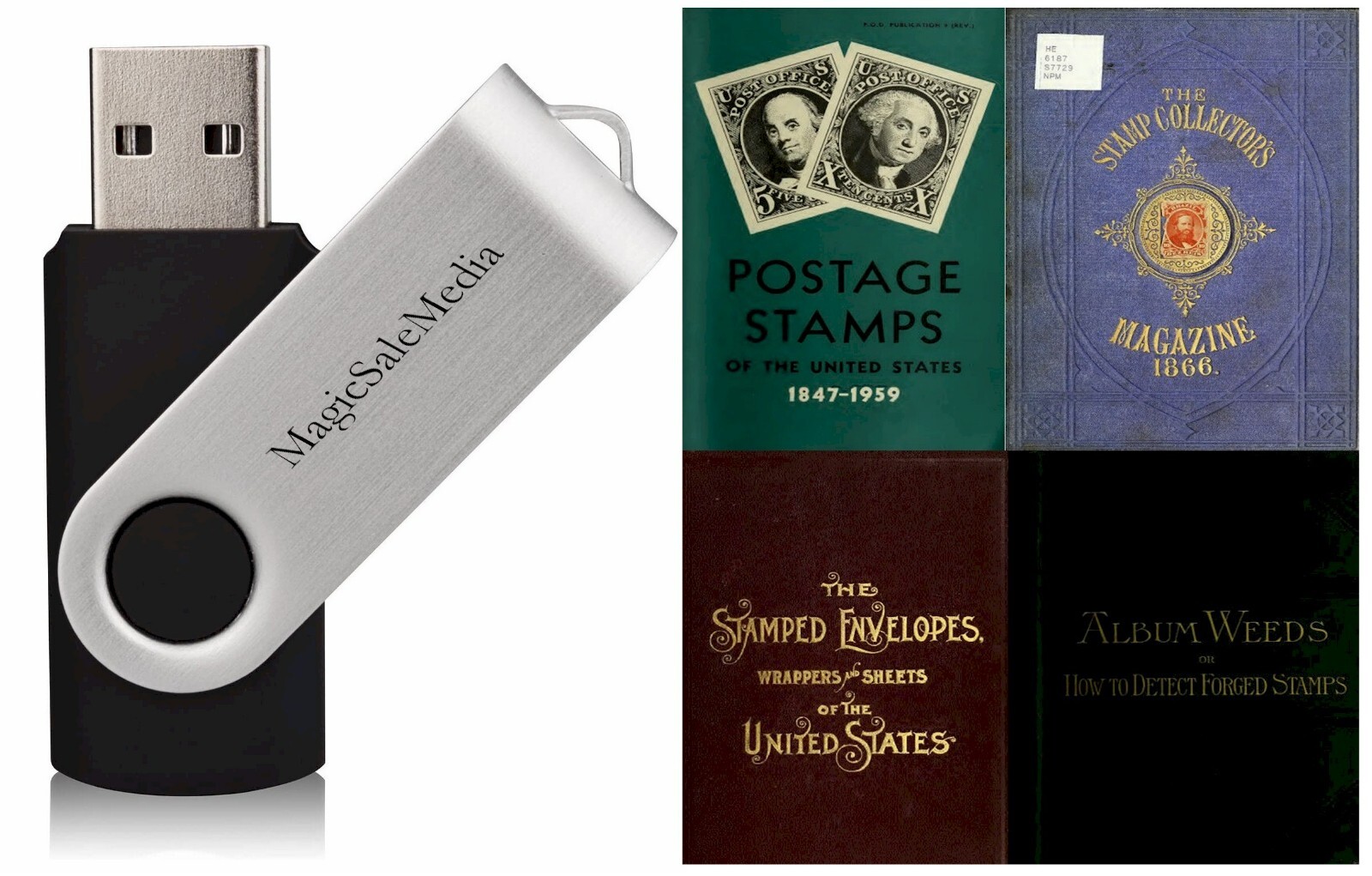 253 Old Rare Books & Publications on Stamps Postage Forged & Collecting on USB