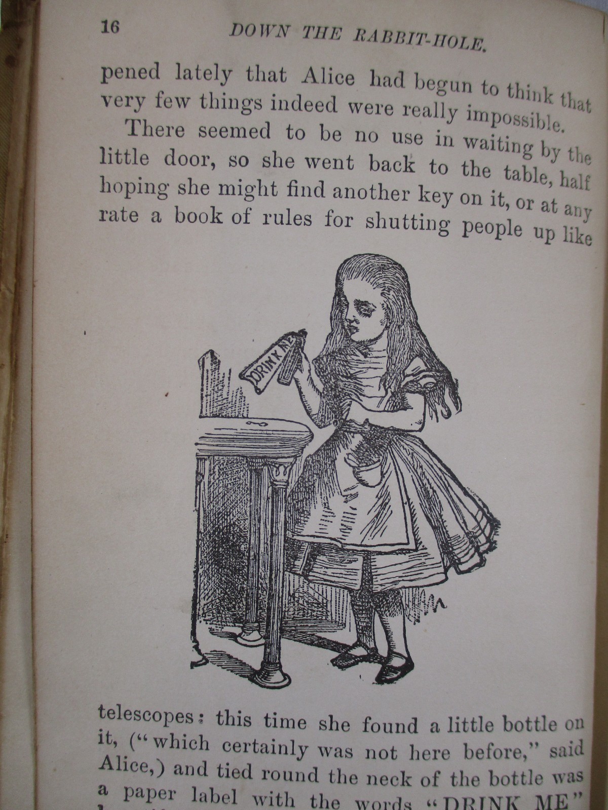 “Alice’s Adventures in Wonderland” Carroll Illust. Tenniel ca 1900 Hurst & Co HC