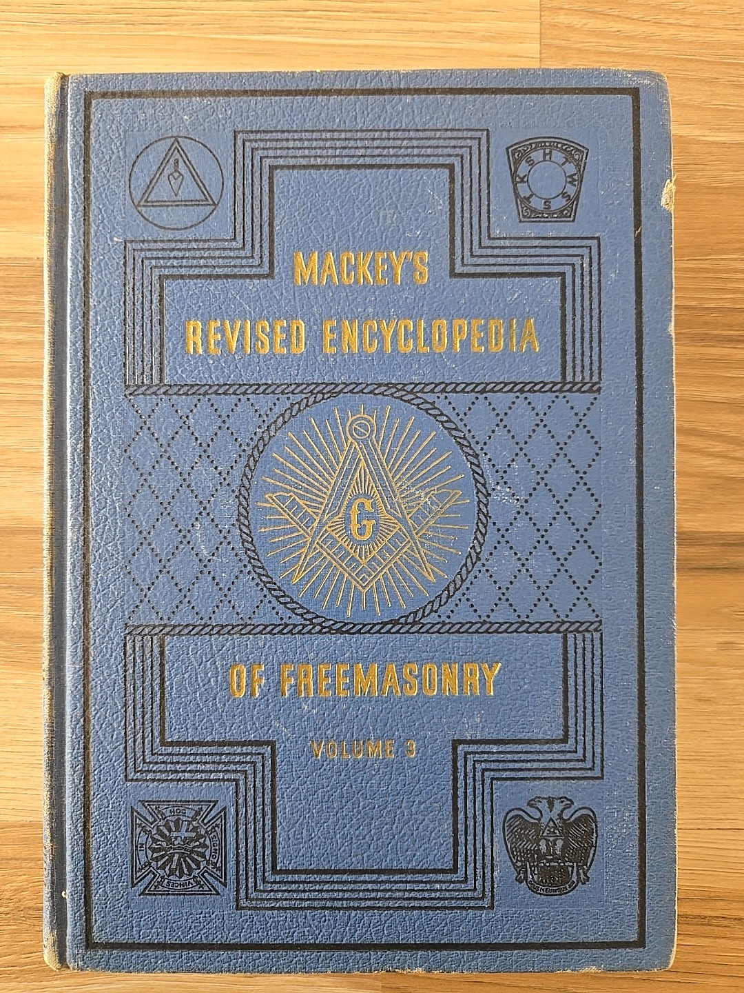 MACKEY’S REVISED ENCYCLOPEDIA OF FREEMASONRY 3 VOLUME SET THIRD PRINTING 1946