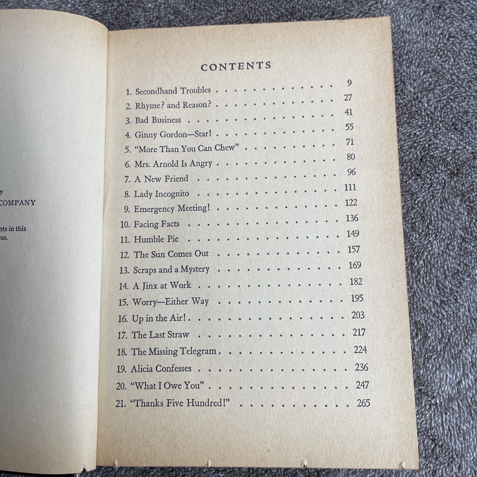 1956 Ginny Gordon and the Broadcast Mystery Book By Julie Campbell Hardcover