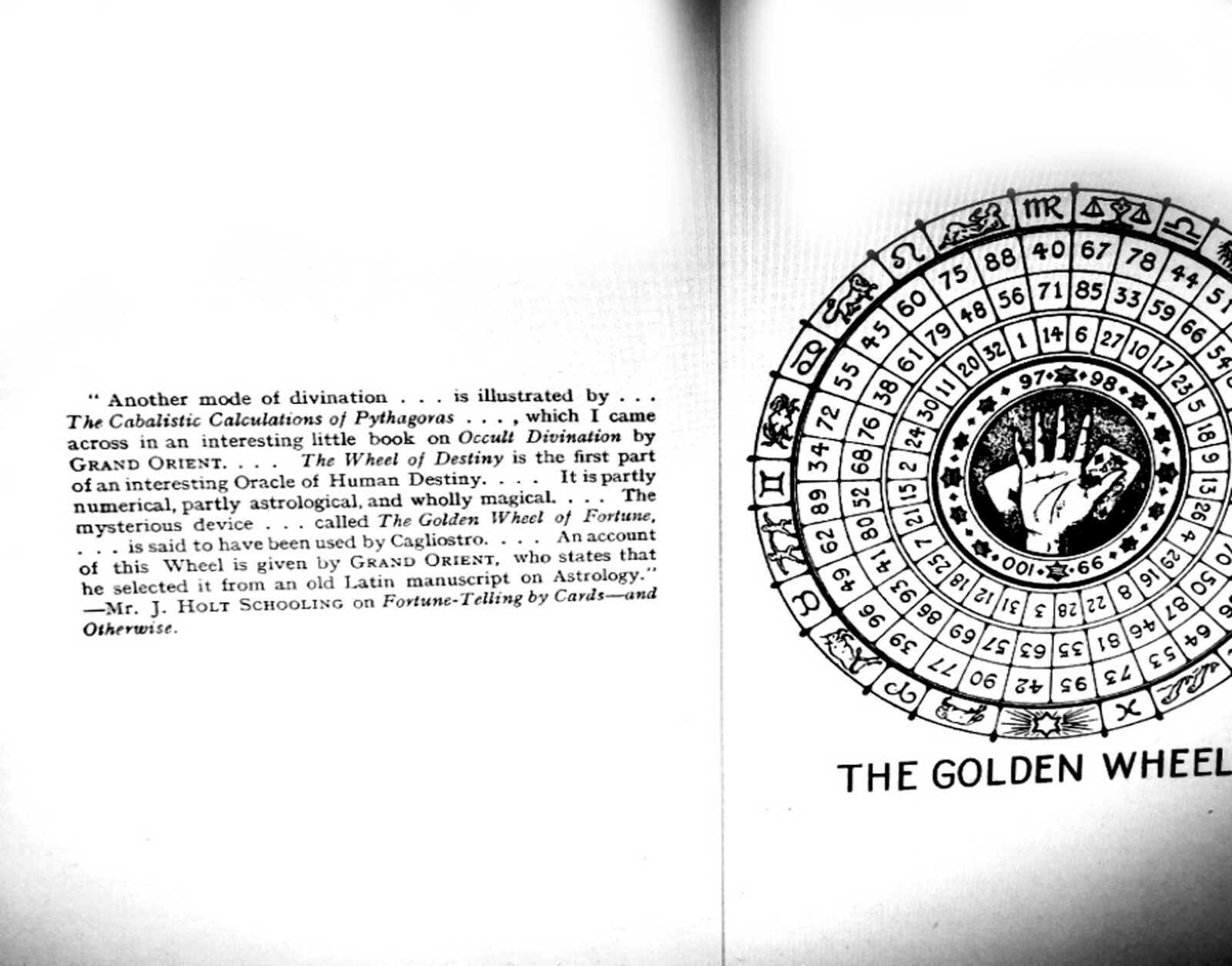 antique book rare occult divination cartomancy tarot rider cagliostro oracle art