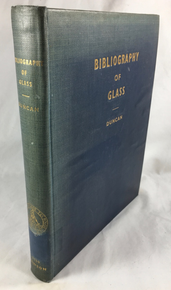 Antique Glass Books Bibliography – 20,000 Listing from 1600s to 1940 – Duncan