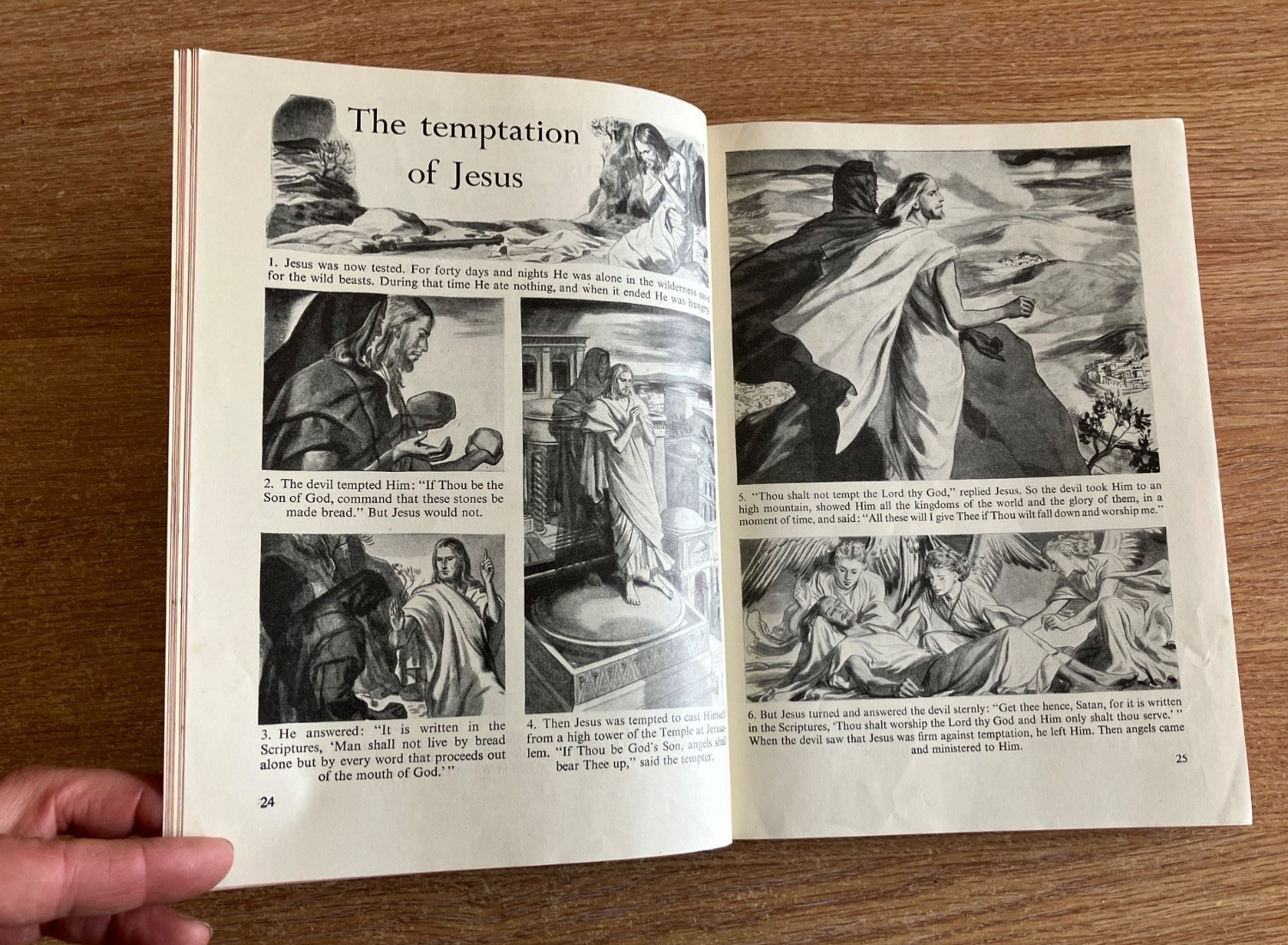 The Bible In Pictures odhams press Limited the Rev Ralph Kirby Vintage 1940s