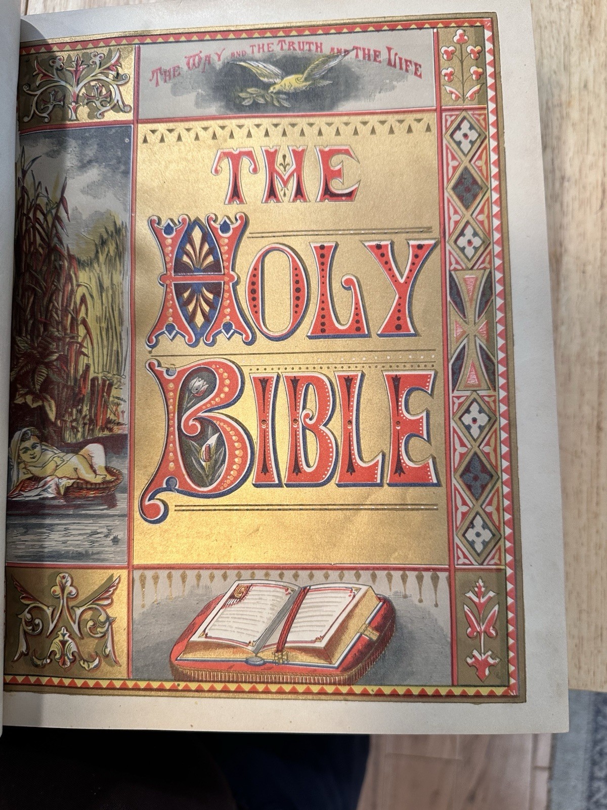 Victorian Era Potter & co. Bible 1873 Leather Bound