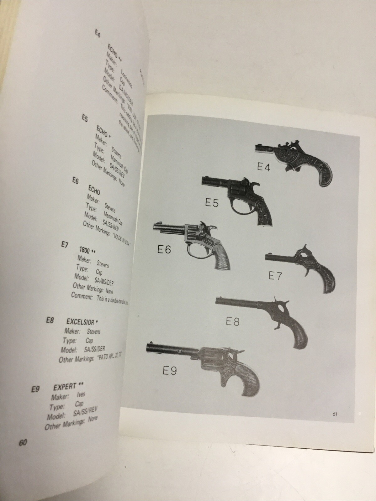 Cast Iron Toy Pistols 1870-1940 Best HC 1973