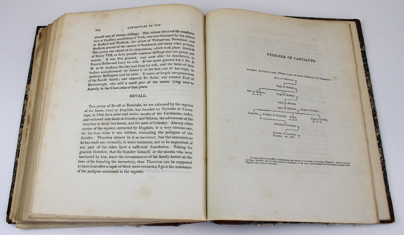 Antiquities Historical Architectural Chorographical Nottinghamshire 1801 History