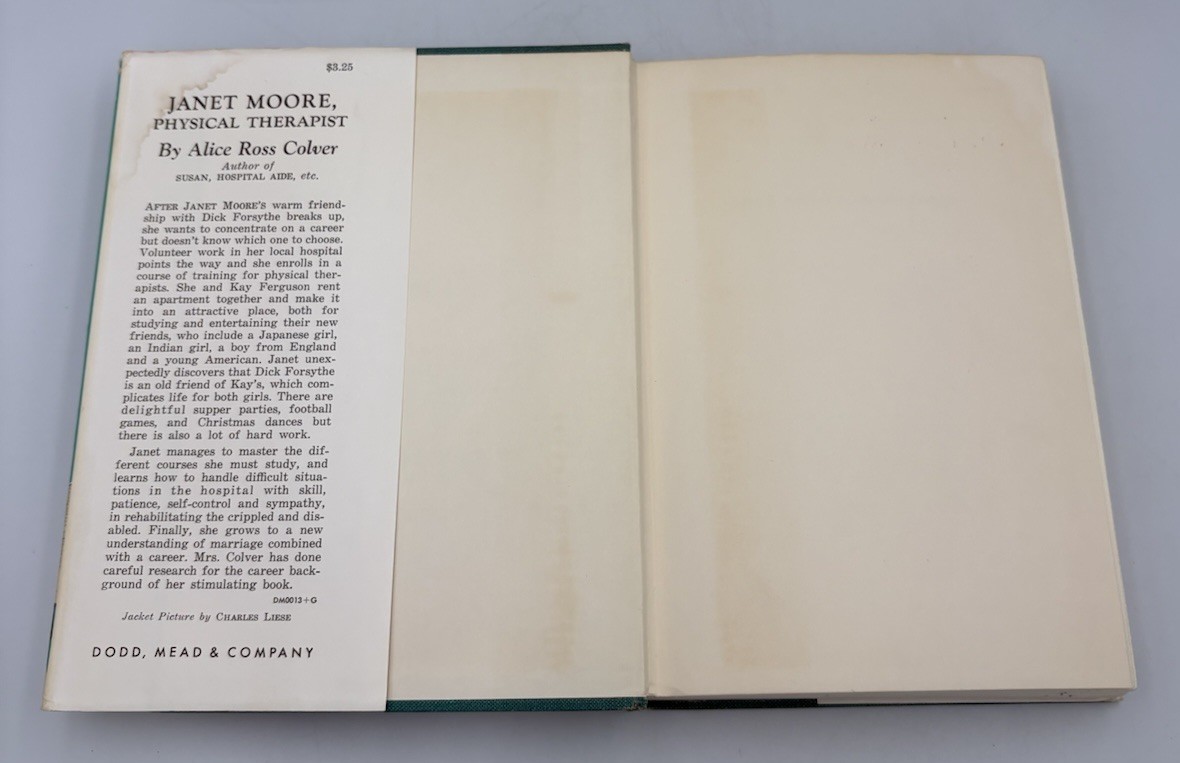Janet Moore Physical Therapist By Alice Ross Colver (1965) 1st Edition VTG HC