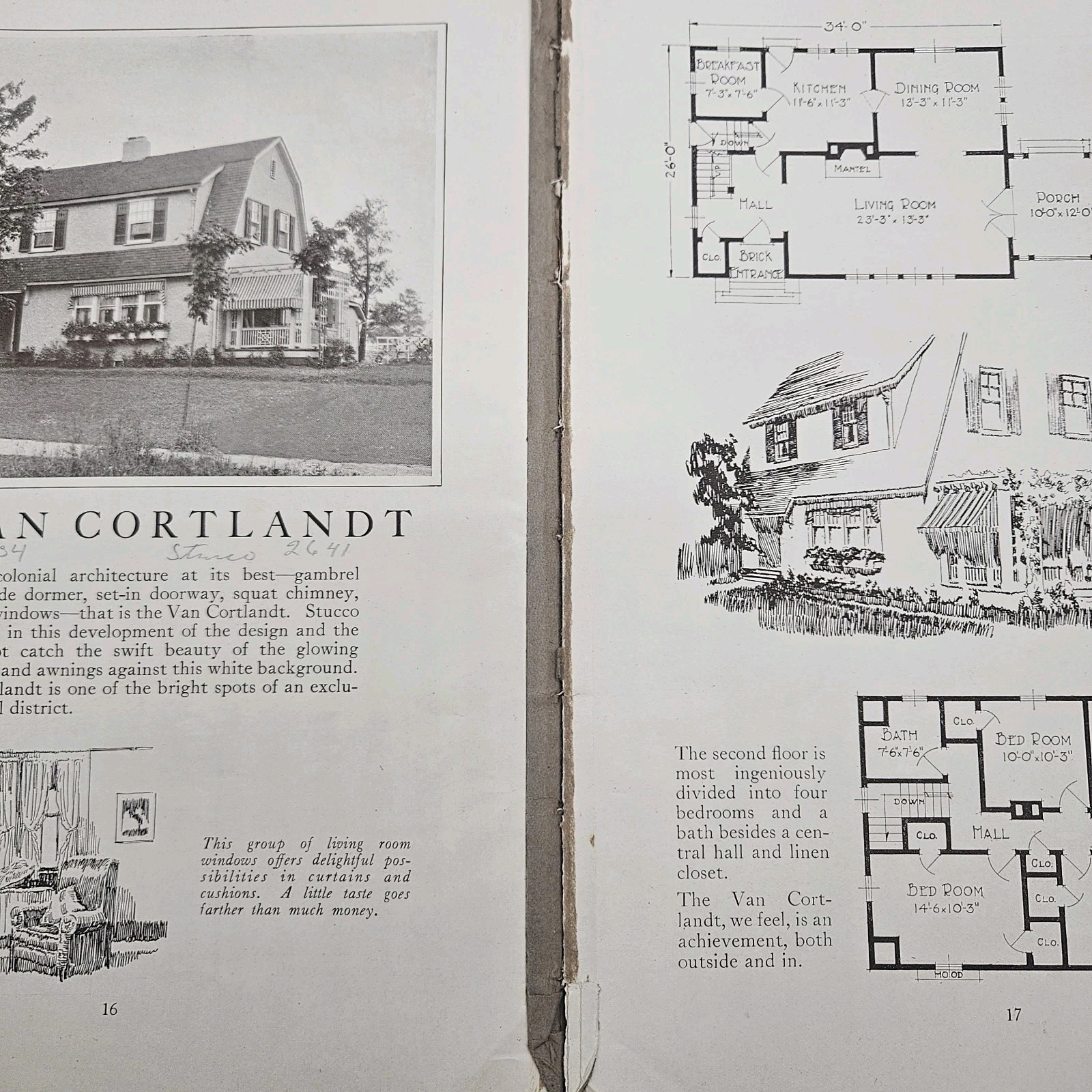 1922 Lewis Manufacturing Company Homes of Character Book of Architectural Plans