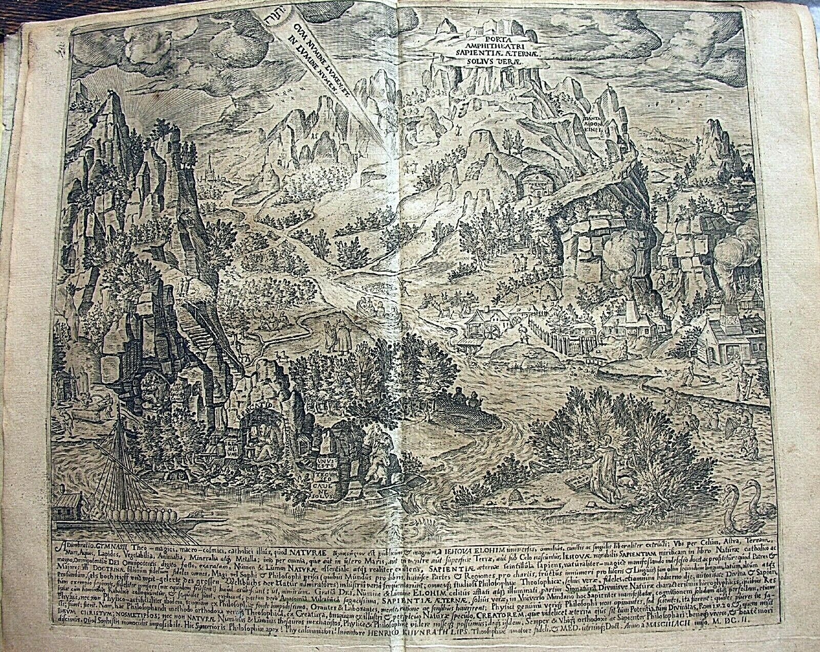 1609 AMPHITHEATER OF ETERNAL WISDOM HEINRICH KHUNRATH ALCHEMY MAGIC OCCULT KABAL