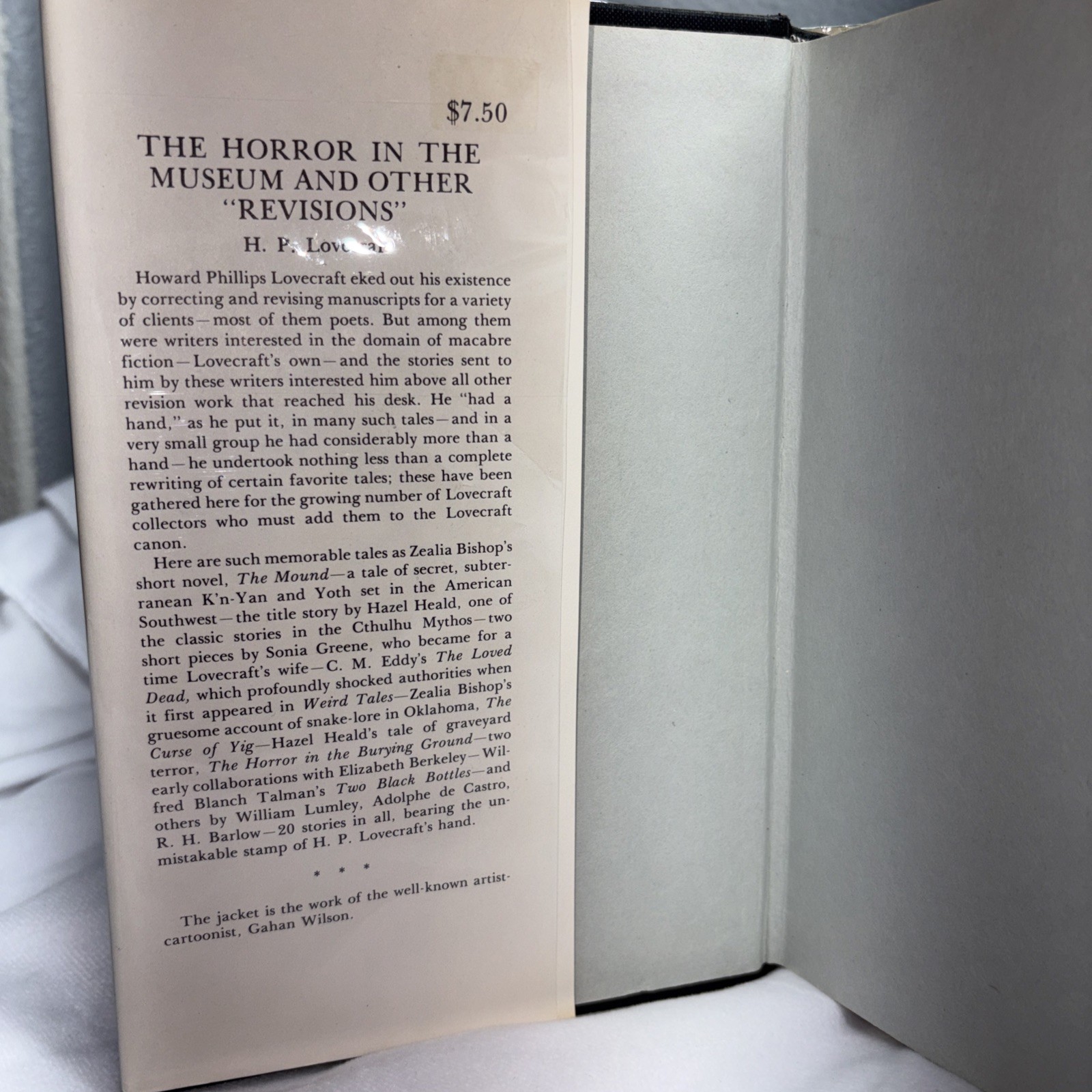 The Horror in the Museum & other Revisions 1970 1st H. P. Lovecraft Arkham House